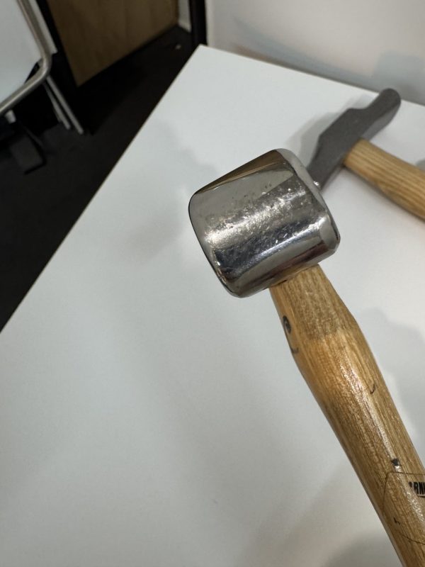 Set of 3 W-German smithing hammers - Image 10